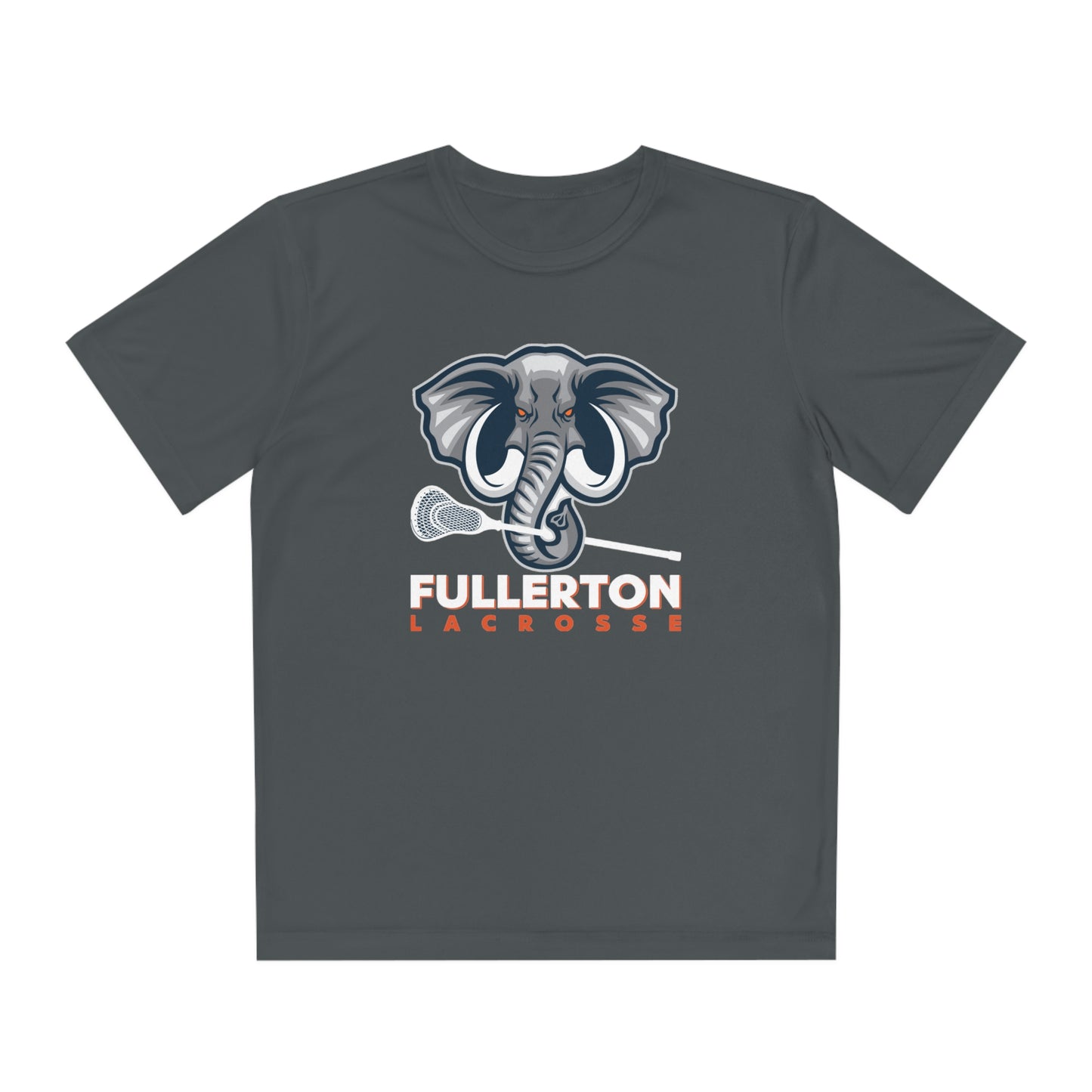 Youth CSUF Lacrosse Sport-Tek Performance Tee