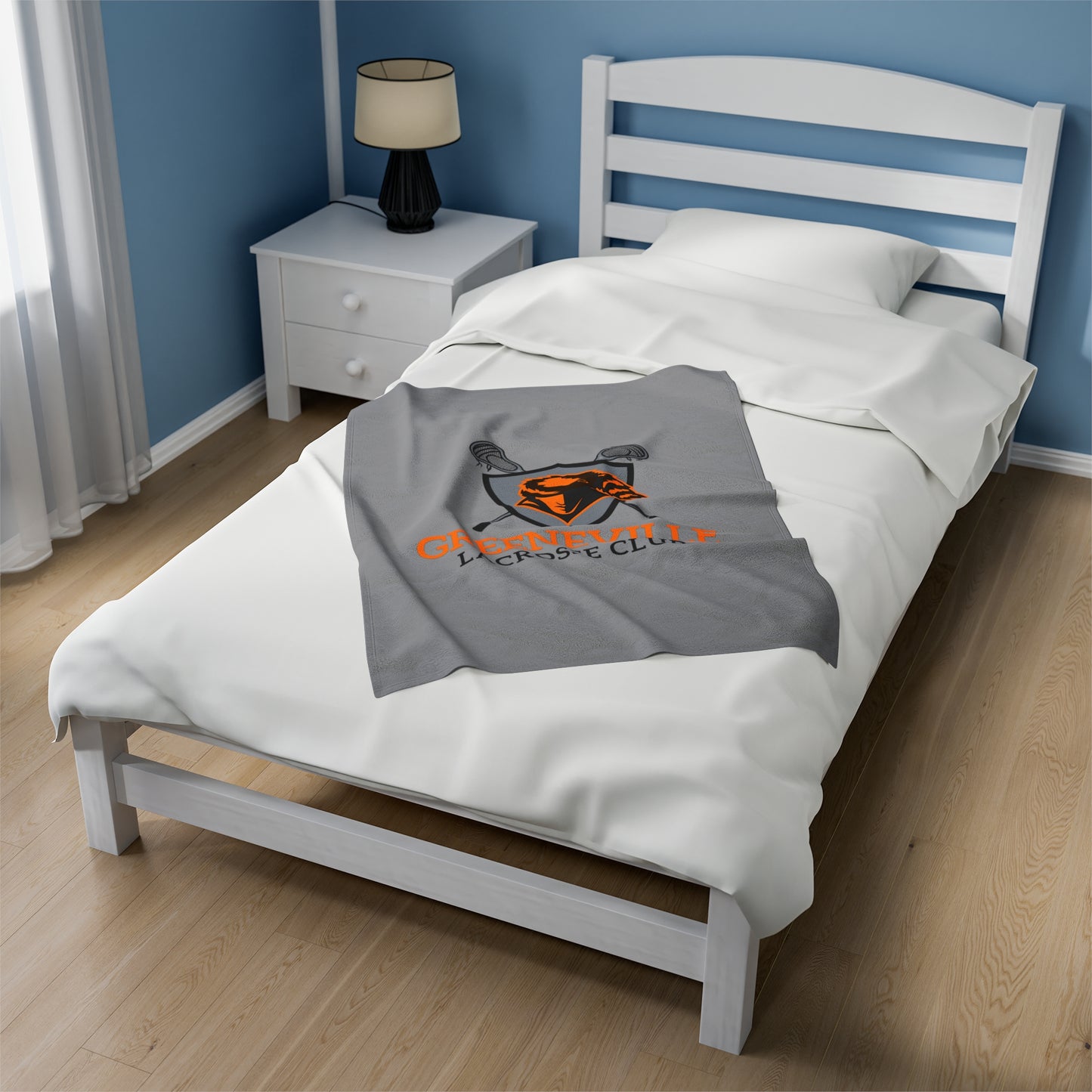 Greeneville Lacrosse Velveteen Plush Blanket