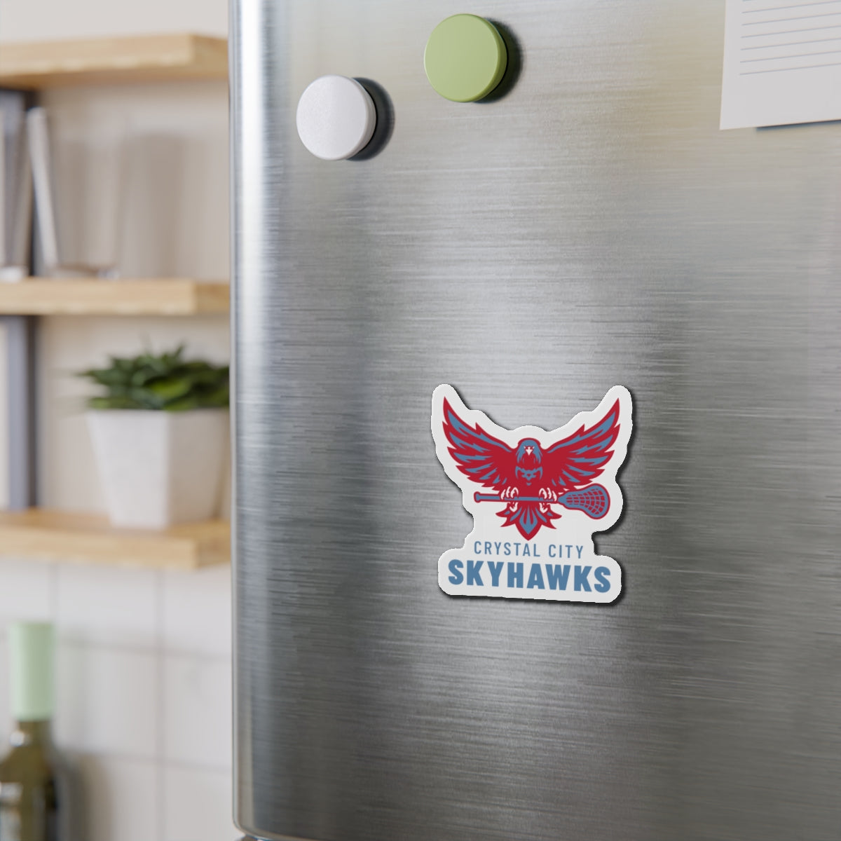 Crystal City Skyhawks Die-Cut Magnet