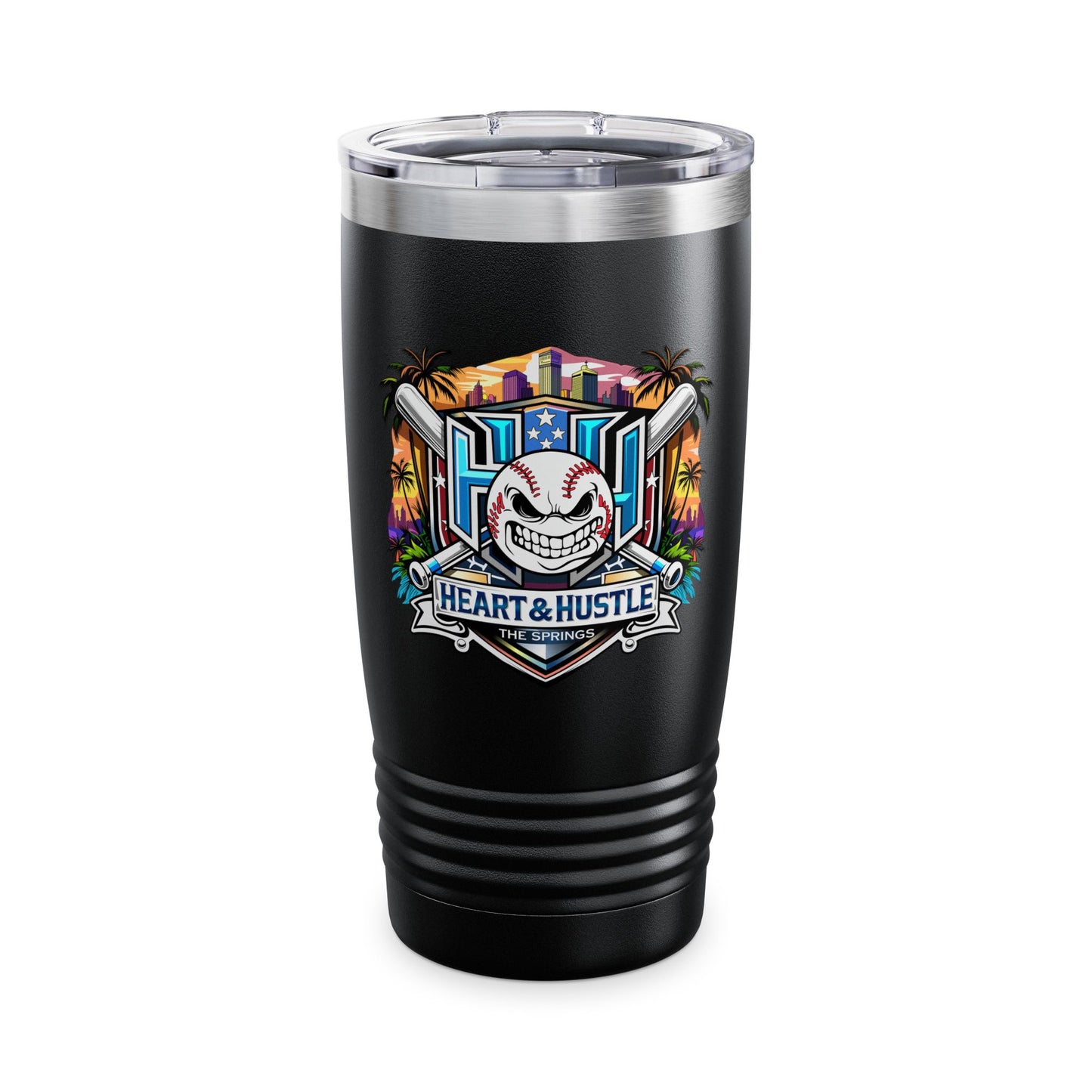 Heart and Hustle Baseball Ringneck Tumbler (20oz)