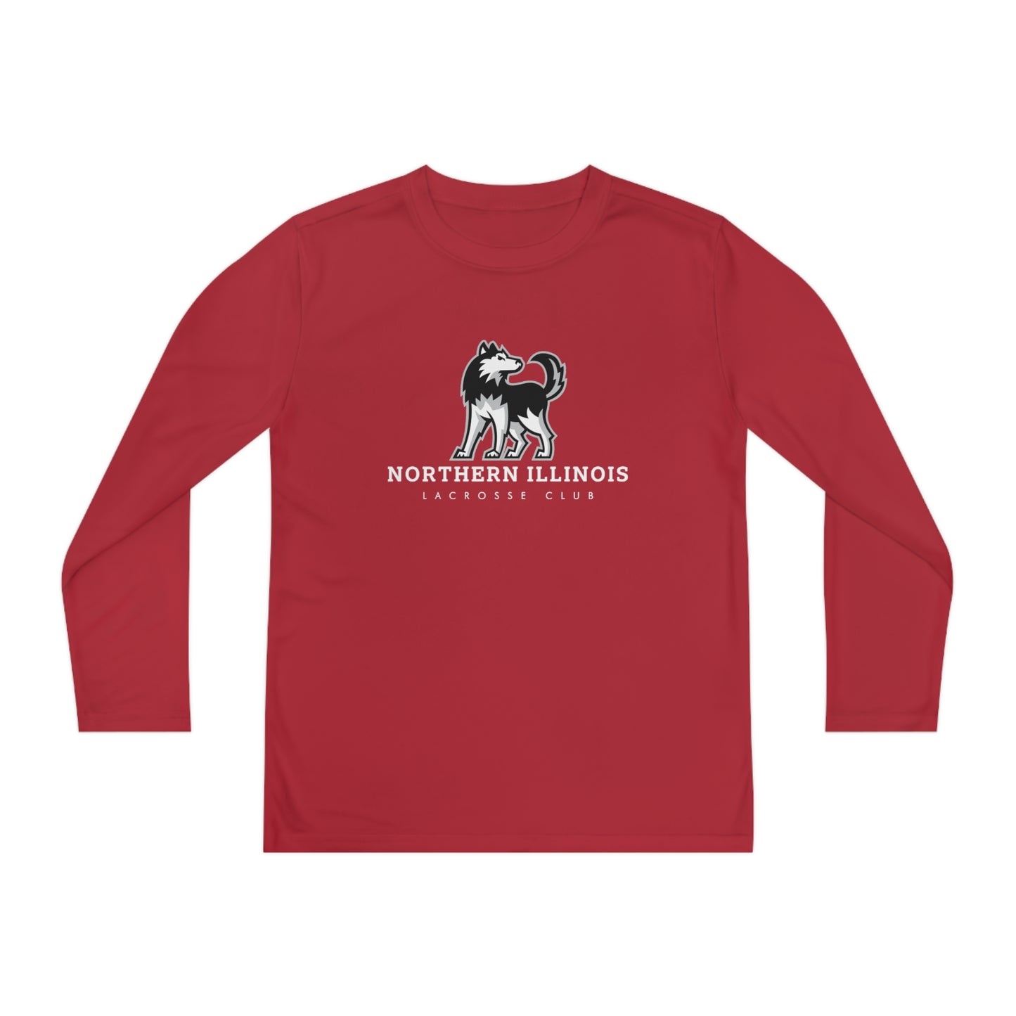 Youth NIU Lacrosse Sport-Tek Performance Long Sleeve Shirt