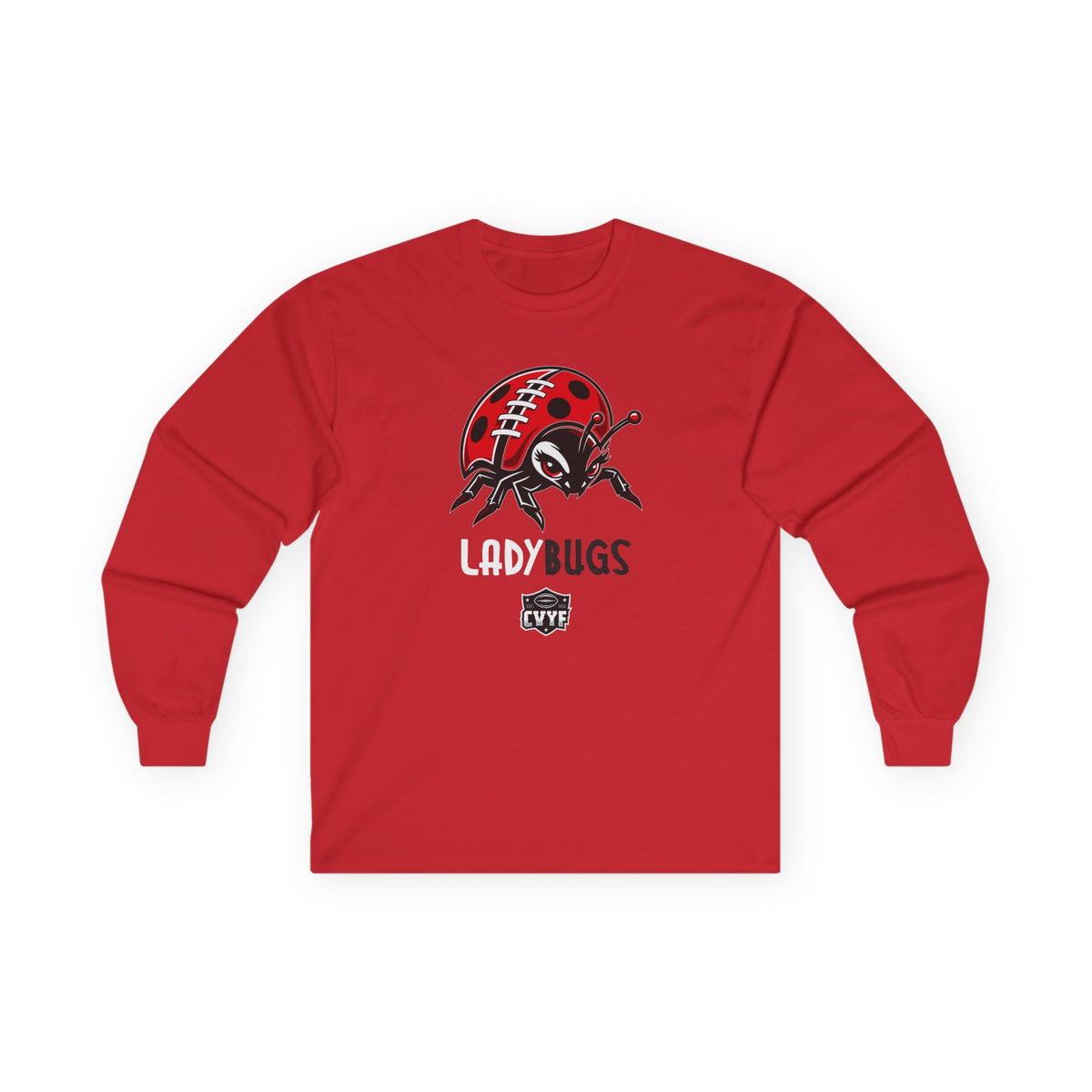Adult Ladybugs Gildan Ultra Cotton Long Sleeve