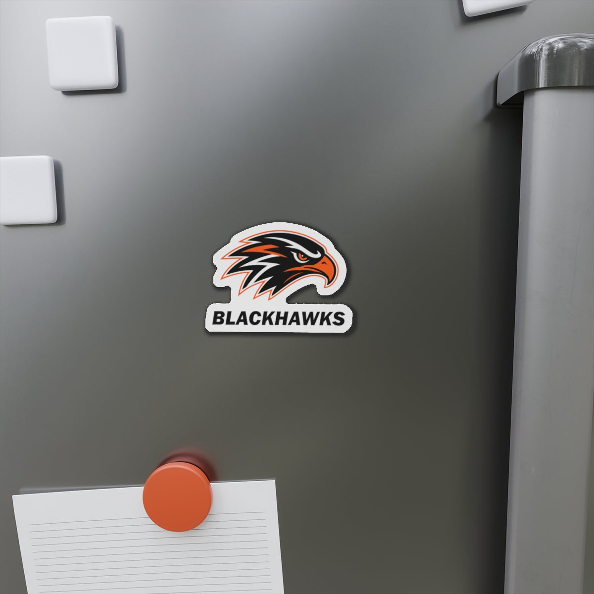 Bloomer Blackhawks Die-Cut Magnet