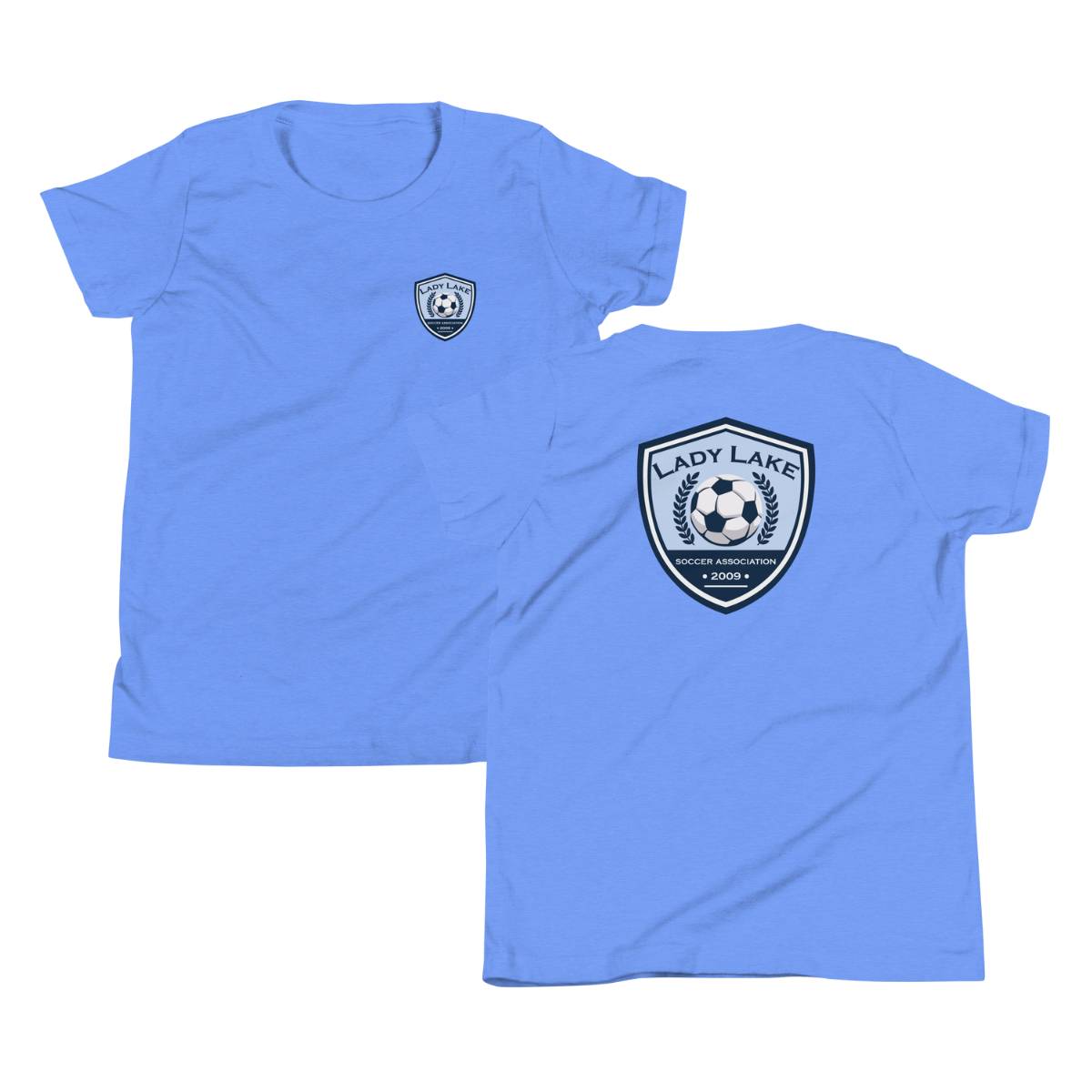 Youth Lady Lake Soccer Association Bella + Canvas Staple Tee