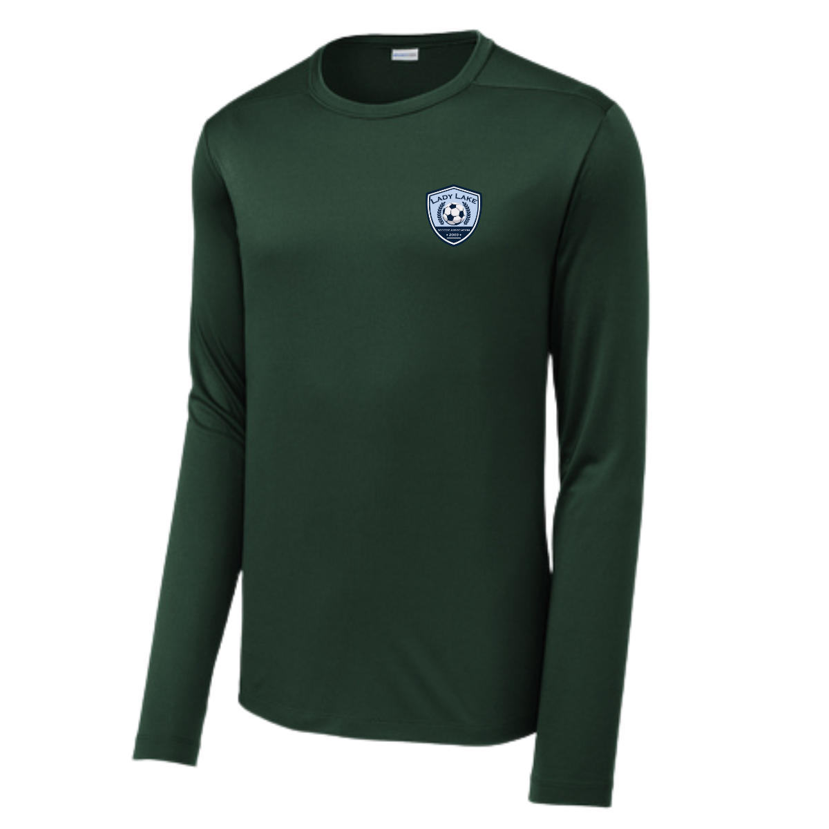 Adult Lady Lake Soccer Association Sport-Tek Posi UV Pro LS Tee