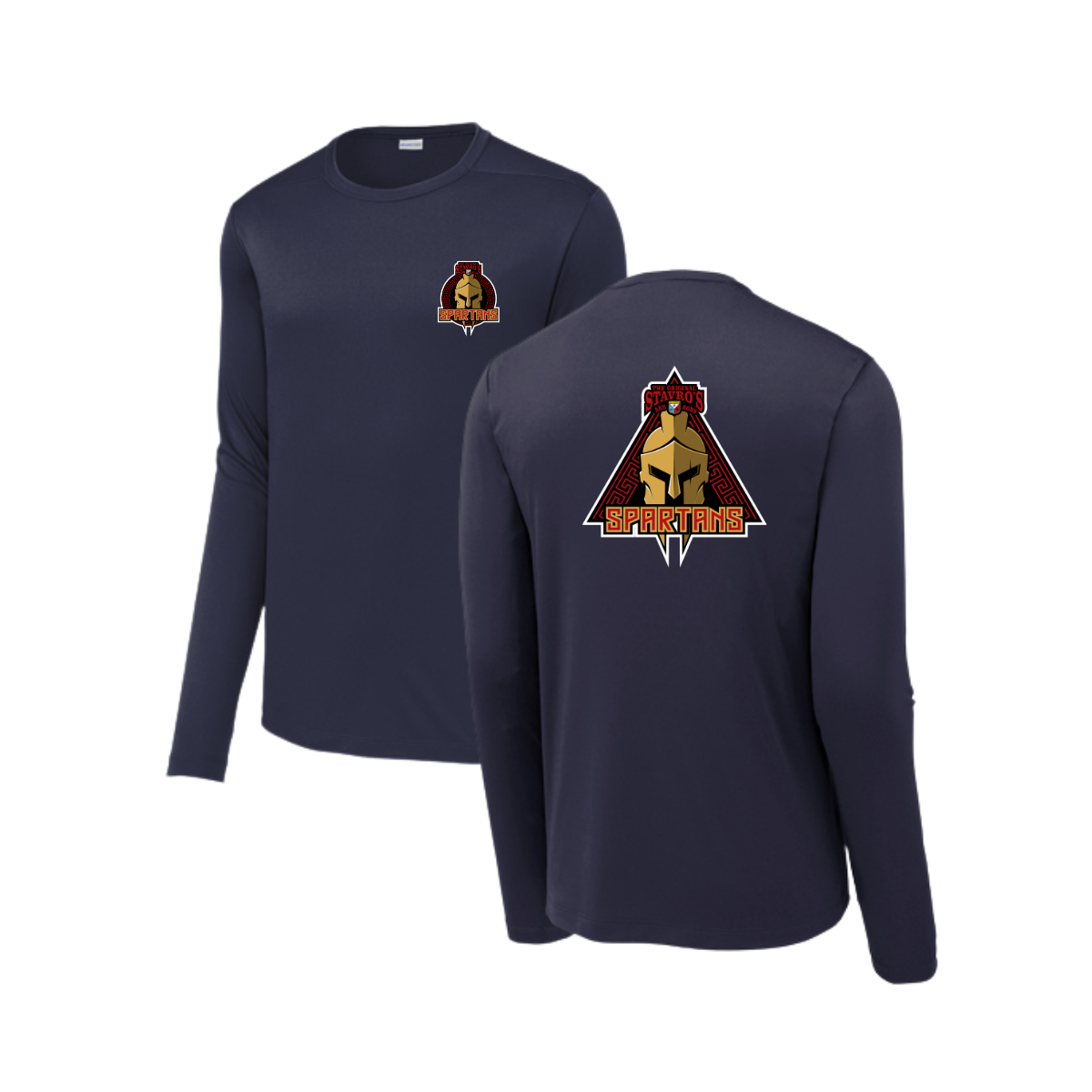 Adult Spartans Sport-Tek Posi UV Pro LS Tee
