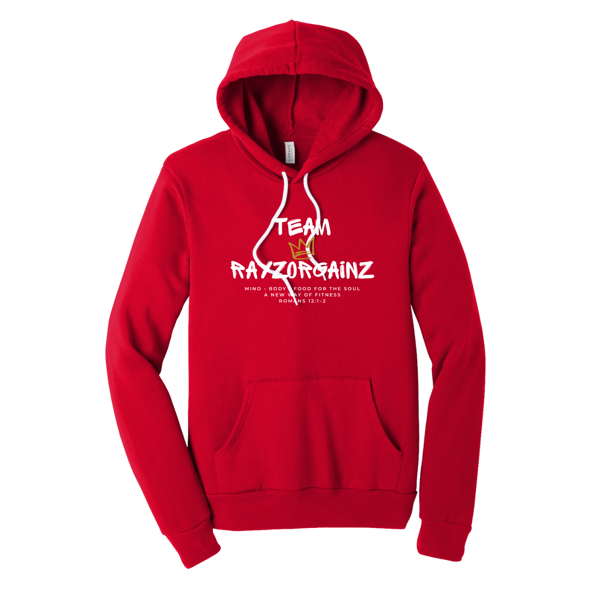 Adult Team Rayzorgainz Bella + Canvas Sponge Fleece Hoodie