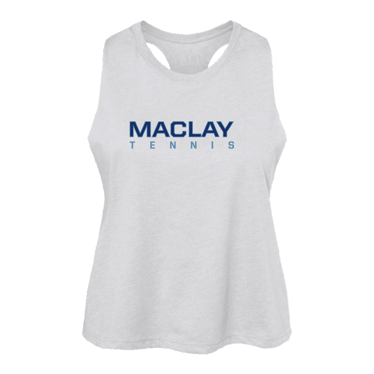 Women's Maclay Tennis Bella + Canvas Racerback Crop Tank