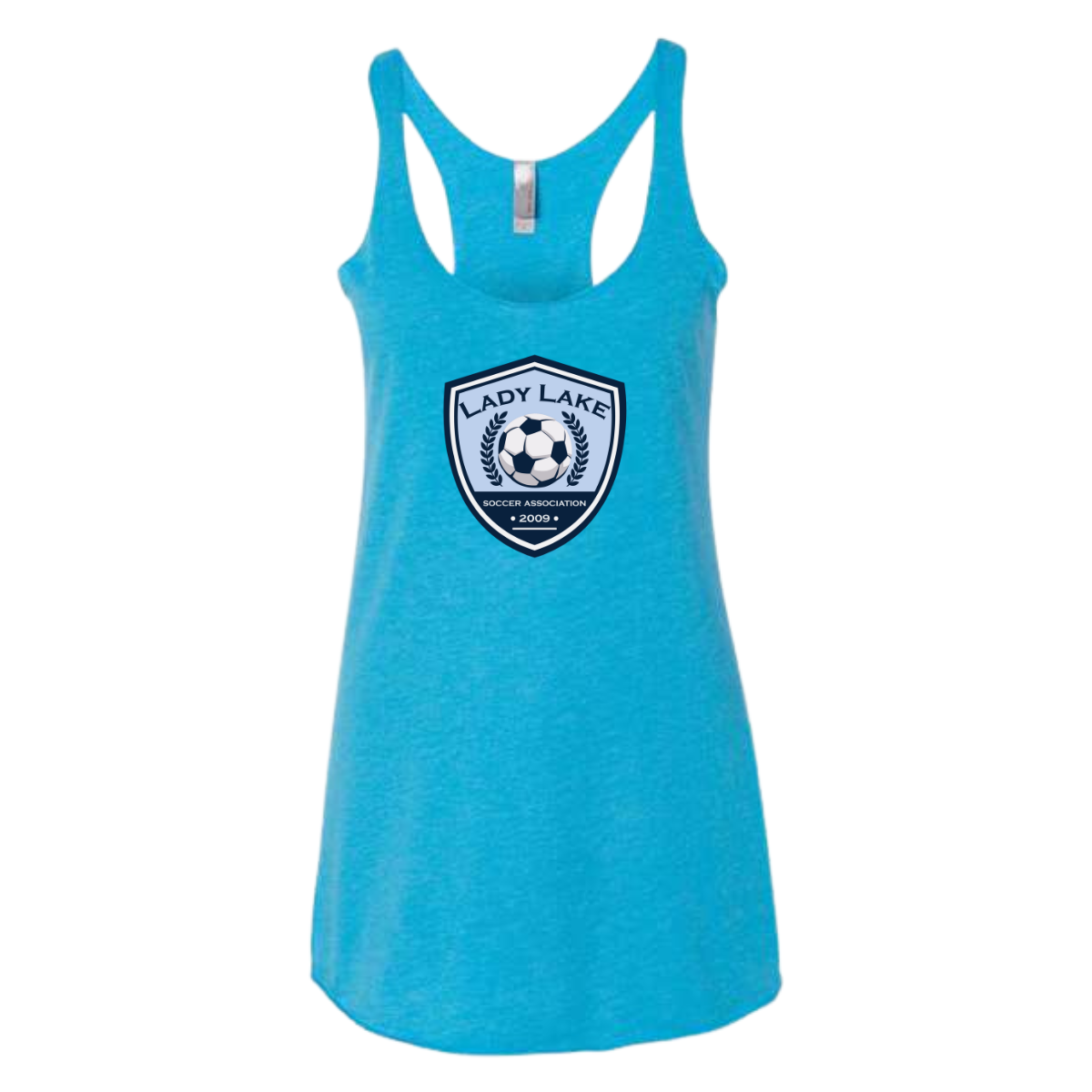 Women's Lady Lake Soccer Association Racerback Tank Top