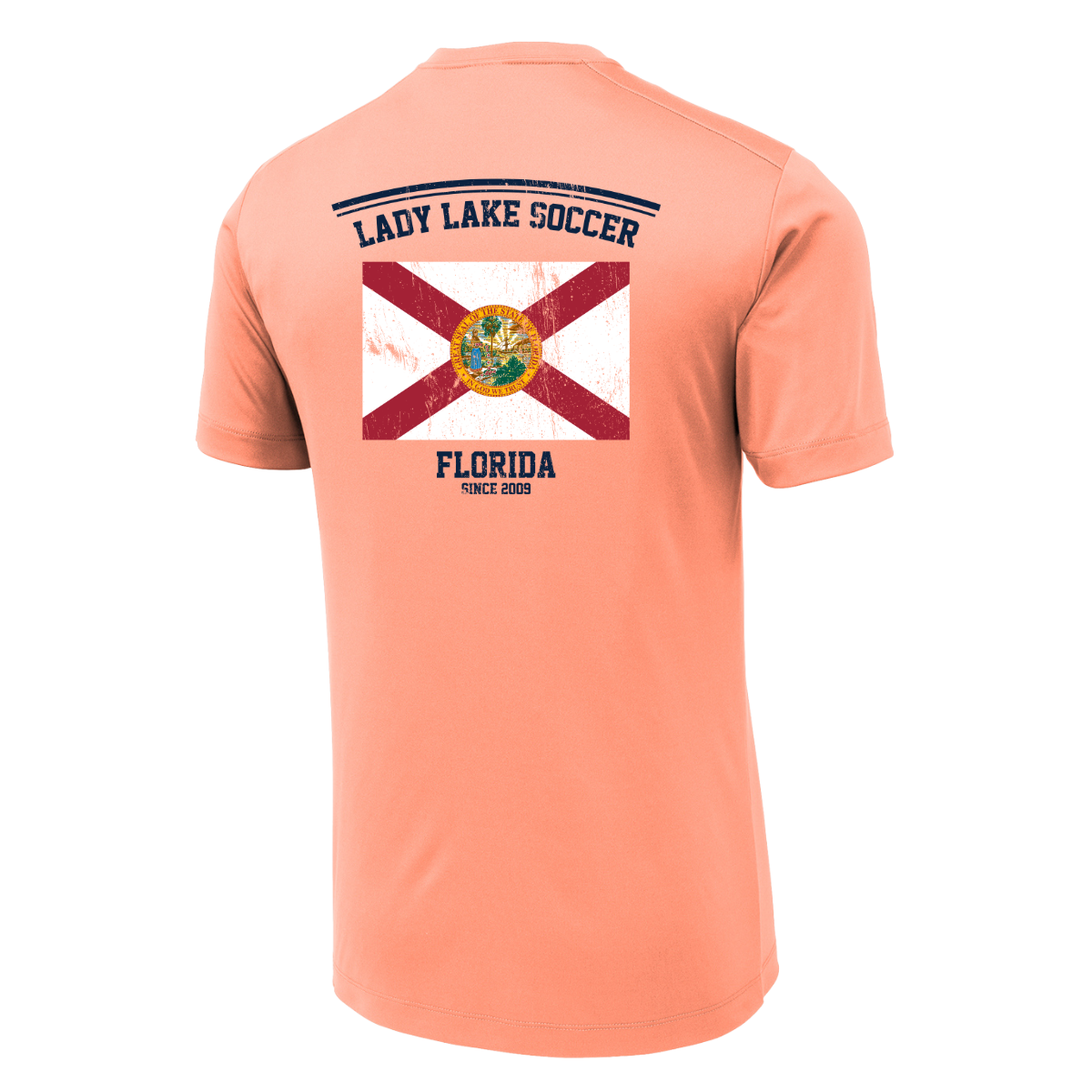 Adult Lady Lake Soccer Association Sport-Tek Posi-UV Pro Tee