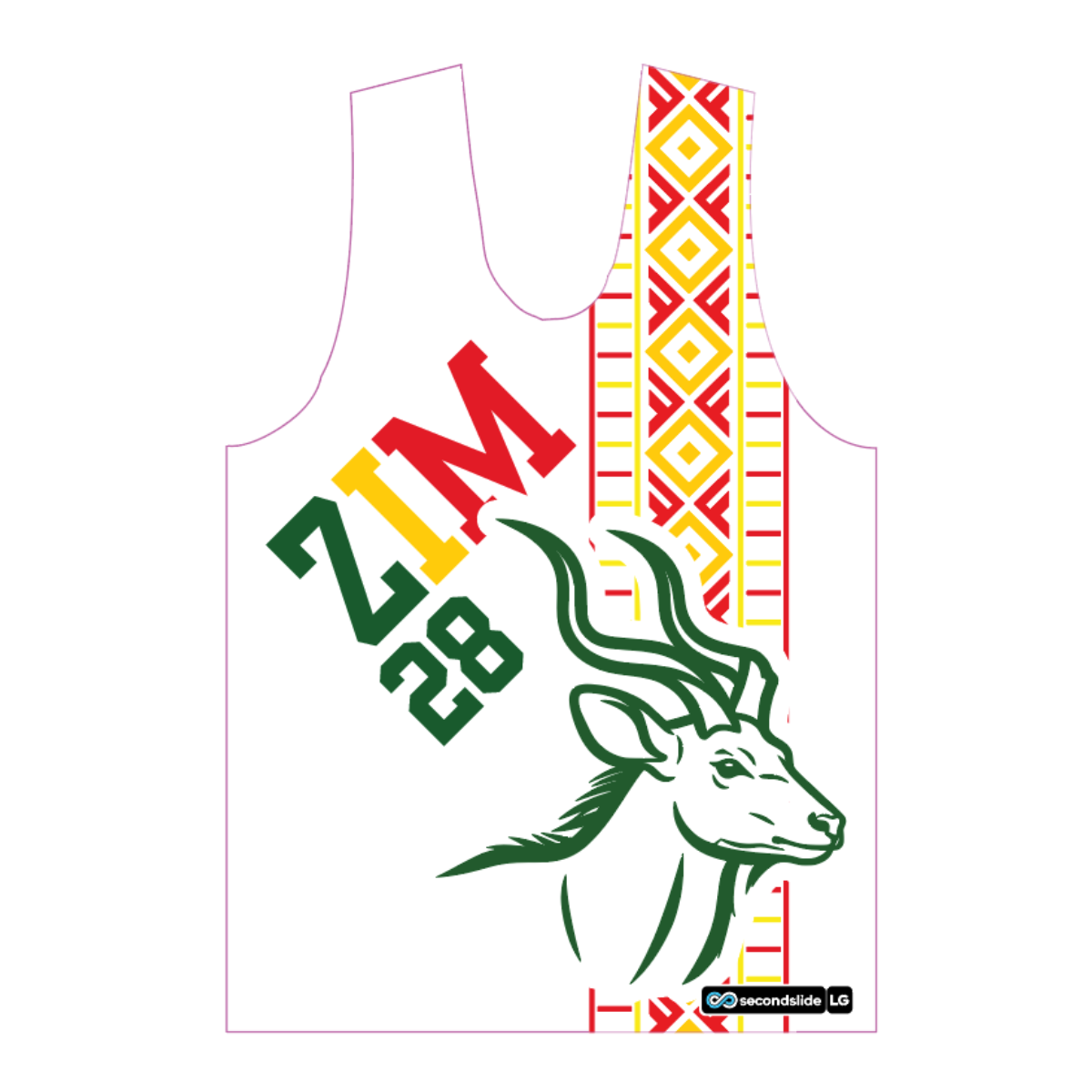 Zimbabwe Heritage Lacrosse Reversible Performance Pinnie - Great Zimbabwe