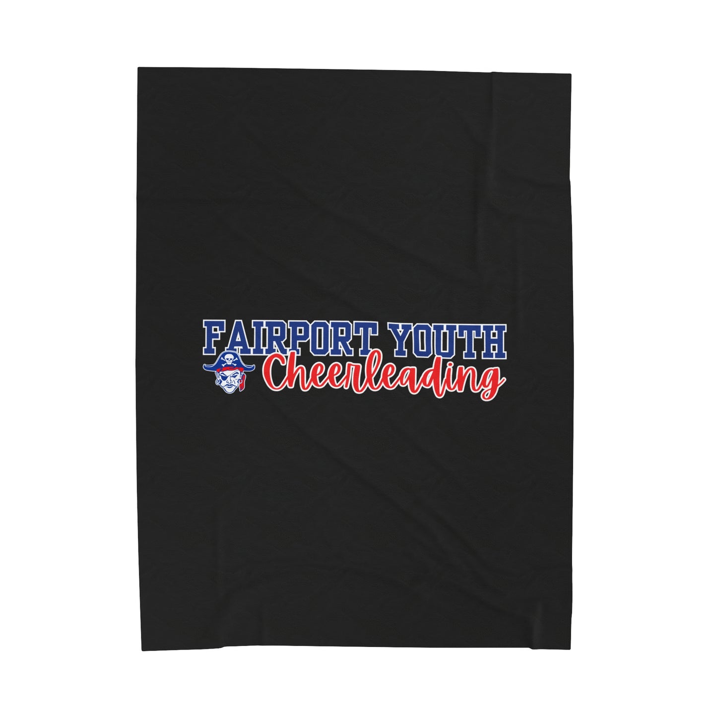Fairport Football and Cheer Velveteen Plush Blanket