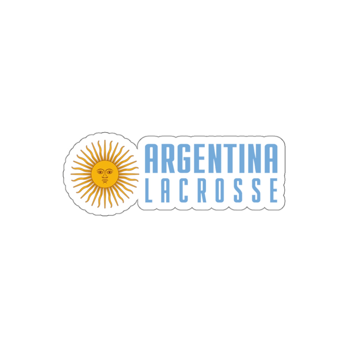Argentina Lacrosse  Die-Cut Sticker