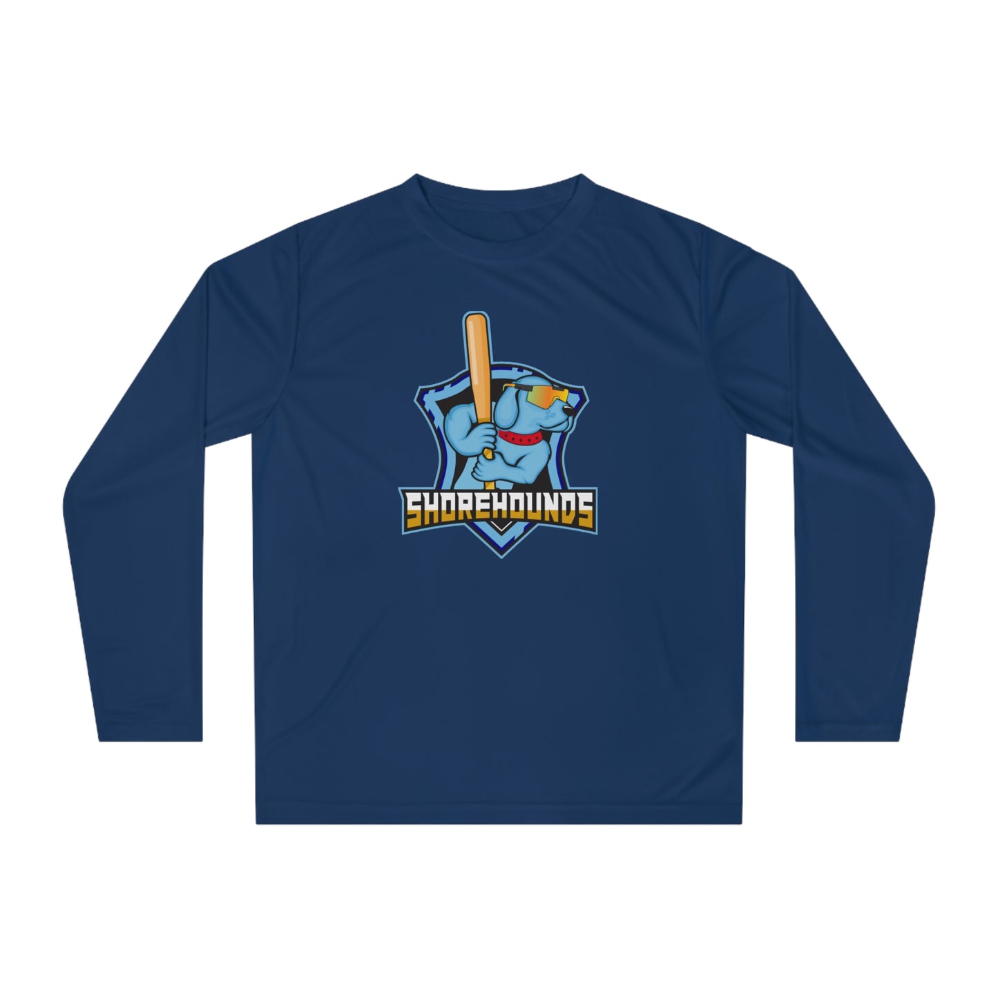 Adult Shorehounds Softball Team 365 Performance Long Sleeve Shirt