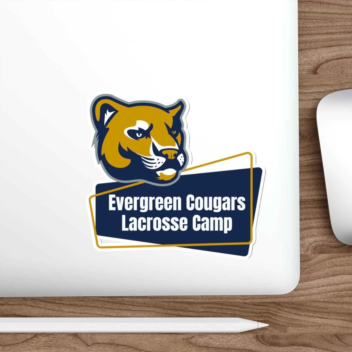 Evergreen Lacrosse Die-Cut Sticker