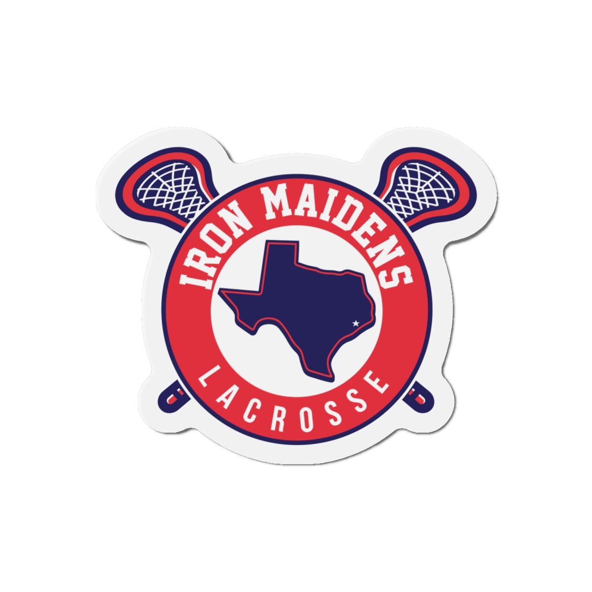 Iron Maidens Die-Cut Magnet