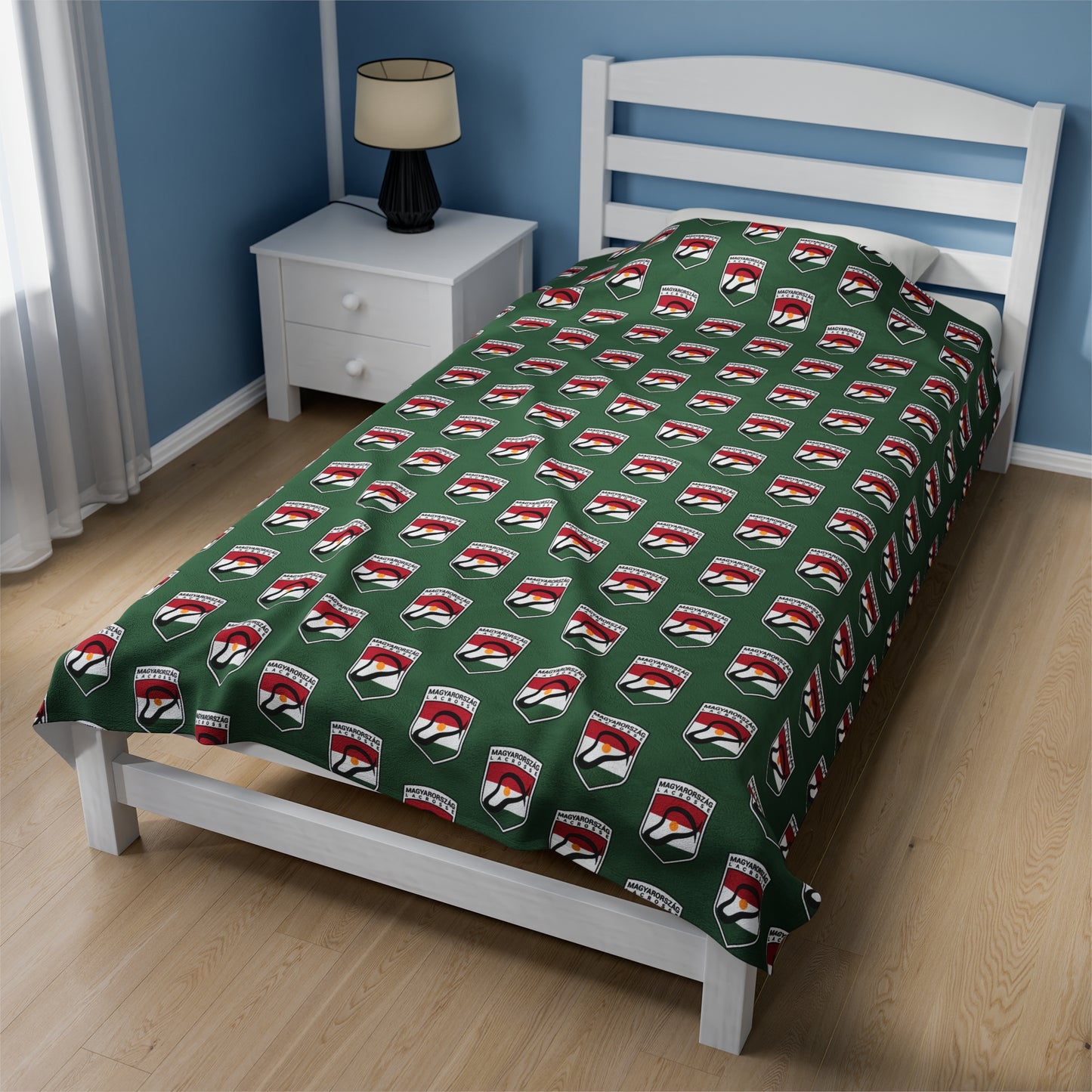 Hungary Lacrosse Velveteen Plush Blanket (60" x 80")