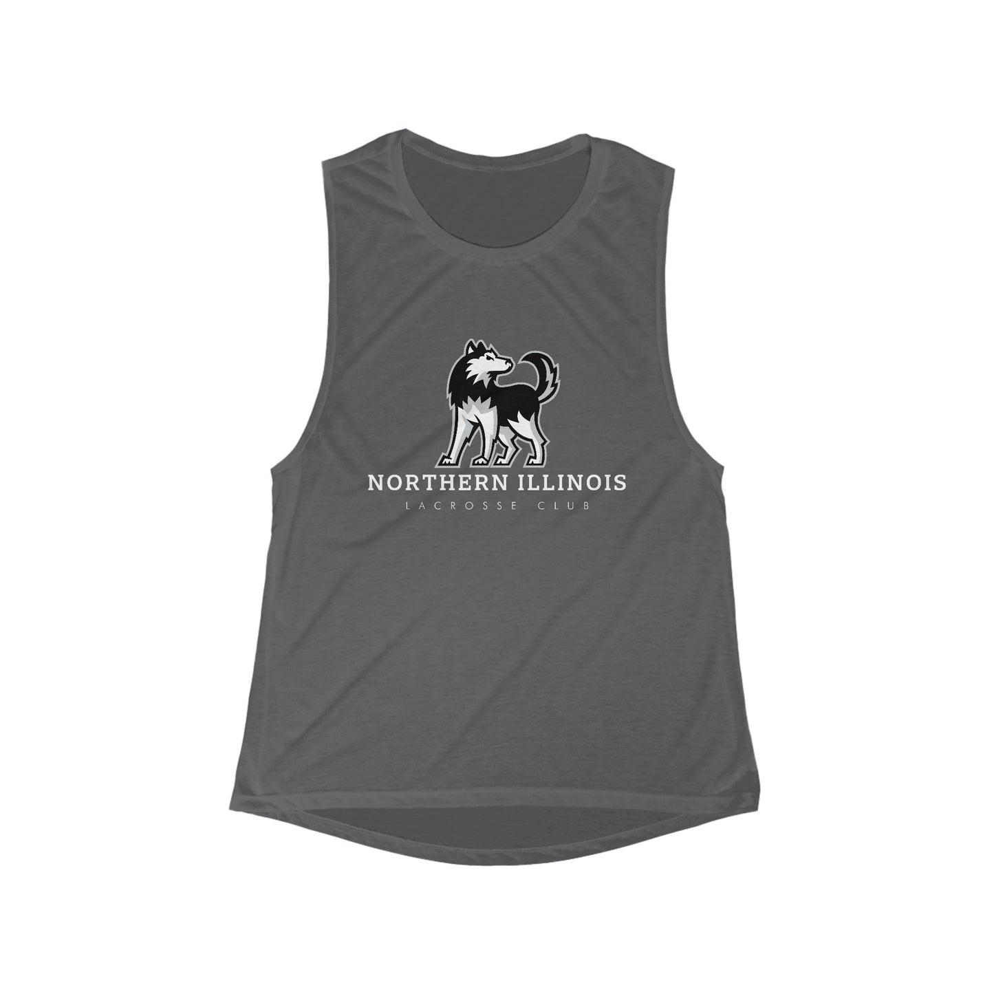 Women's NIU Lacrosse Flowy Scoop Muscle Tank
