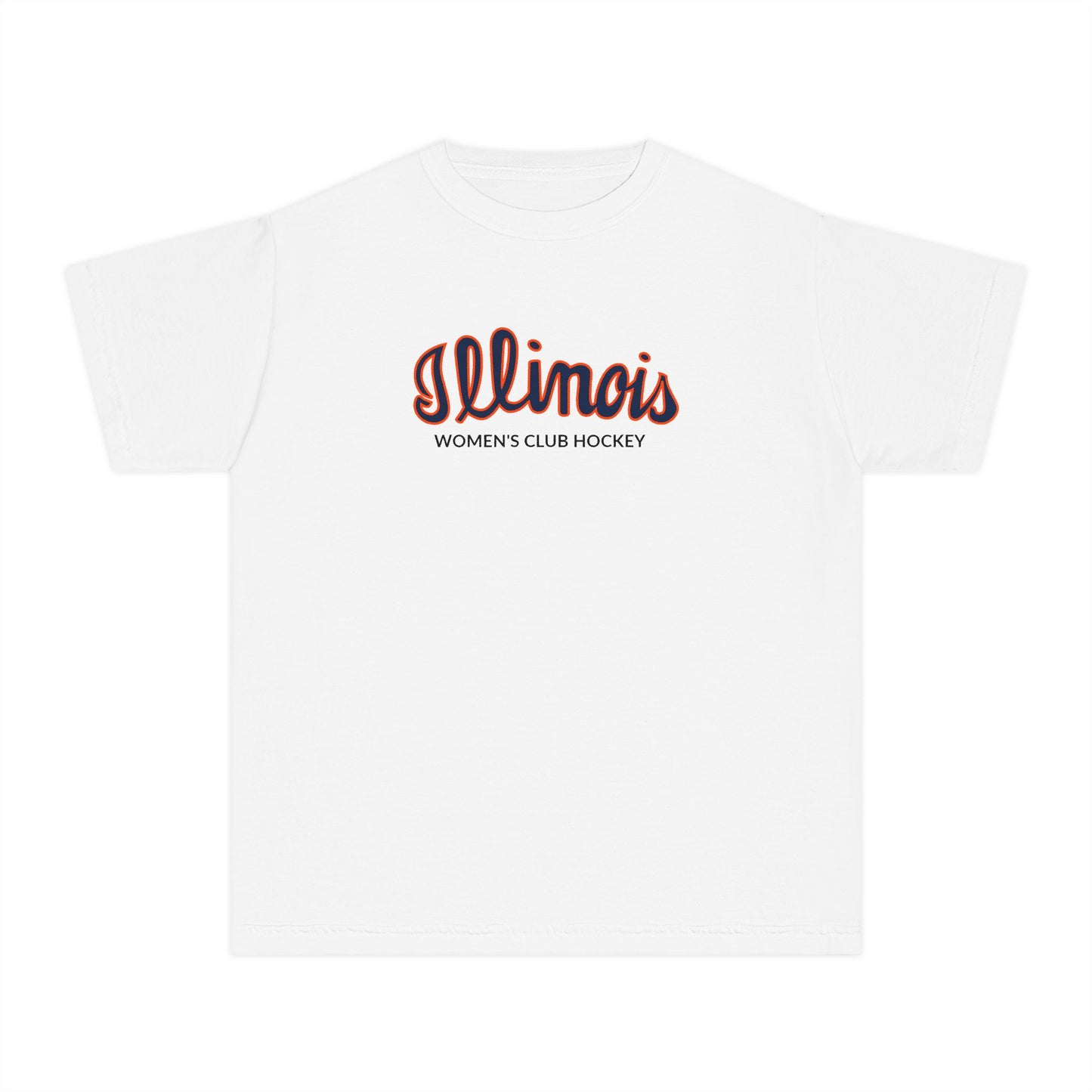 Youth Illinois Hockey Comfort Colors Garment Dyed T-Shirt