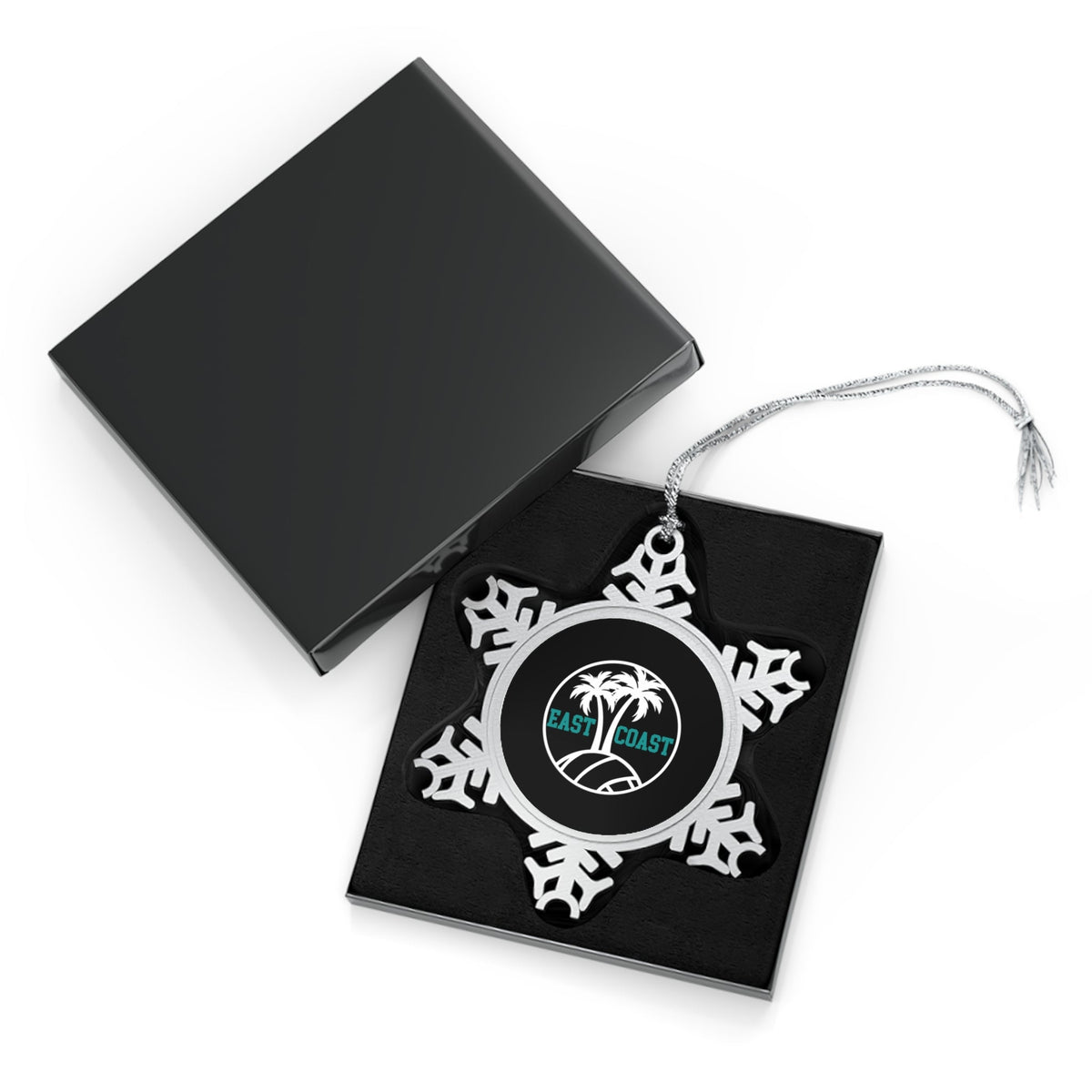 East Coast Volleyball Pewter Snowflake Ornament