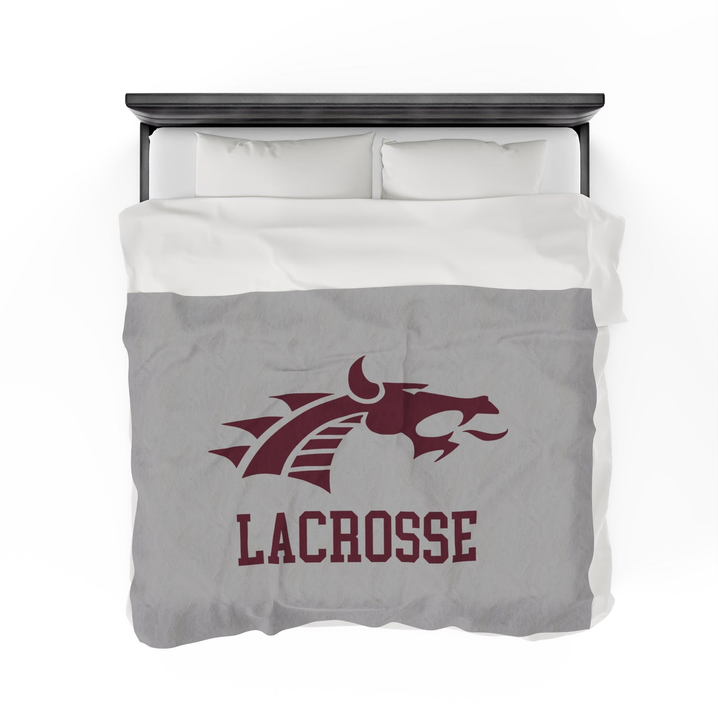 Collierville Lacrosse Velveteen Plush Blanket
