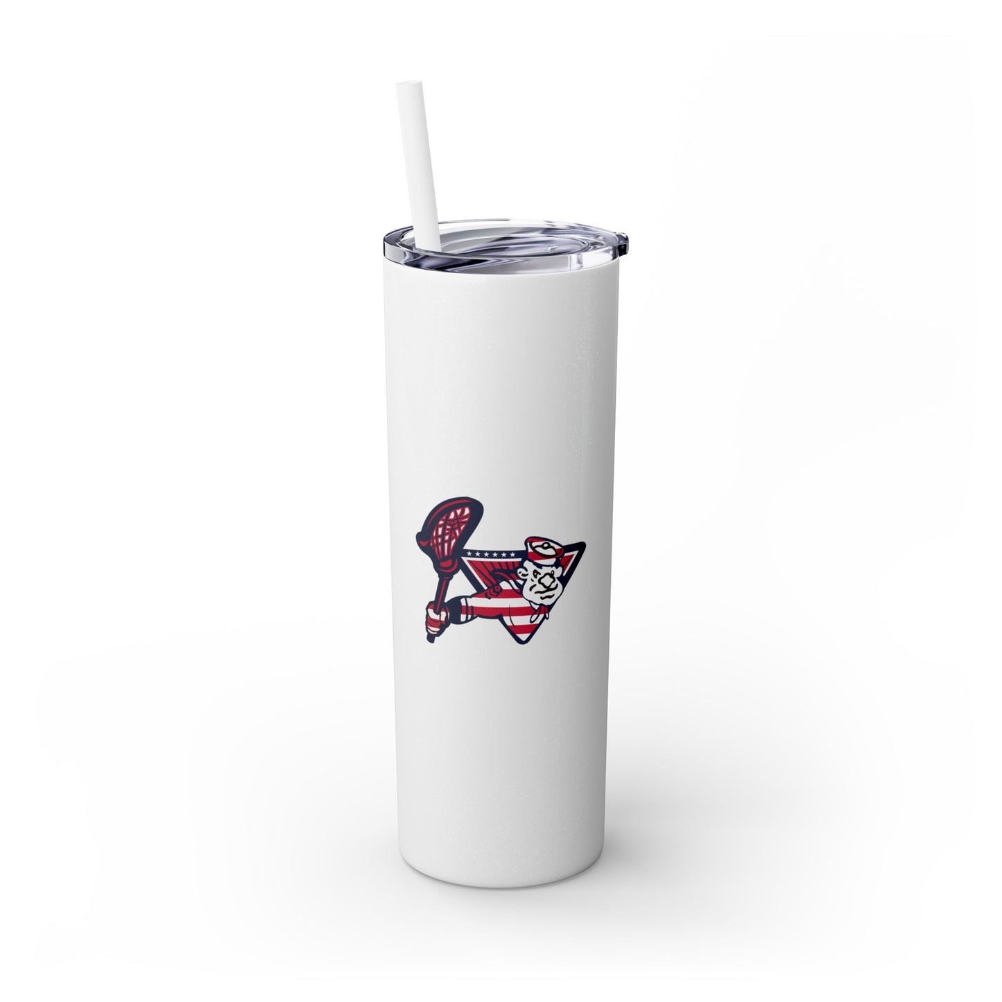 Sailors Lax Skinny Tumbler with Straw (20oz)