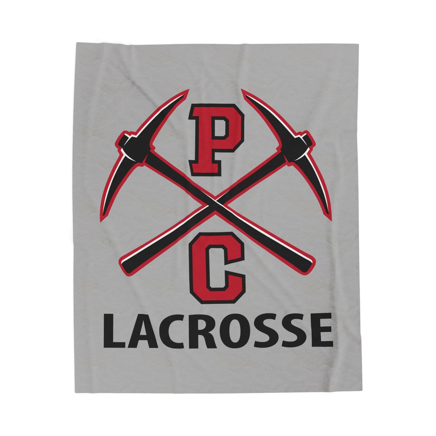 PCHS Boys Lacrosse Velveteen Plush Blanket
