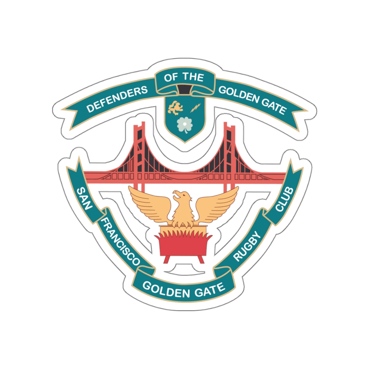 SFGG Rugby Die Cut Stickers