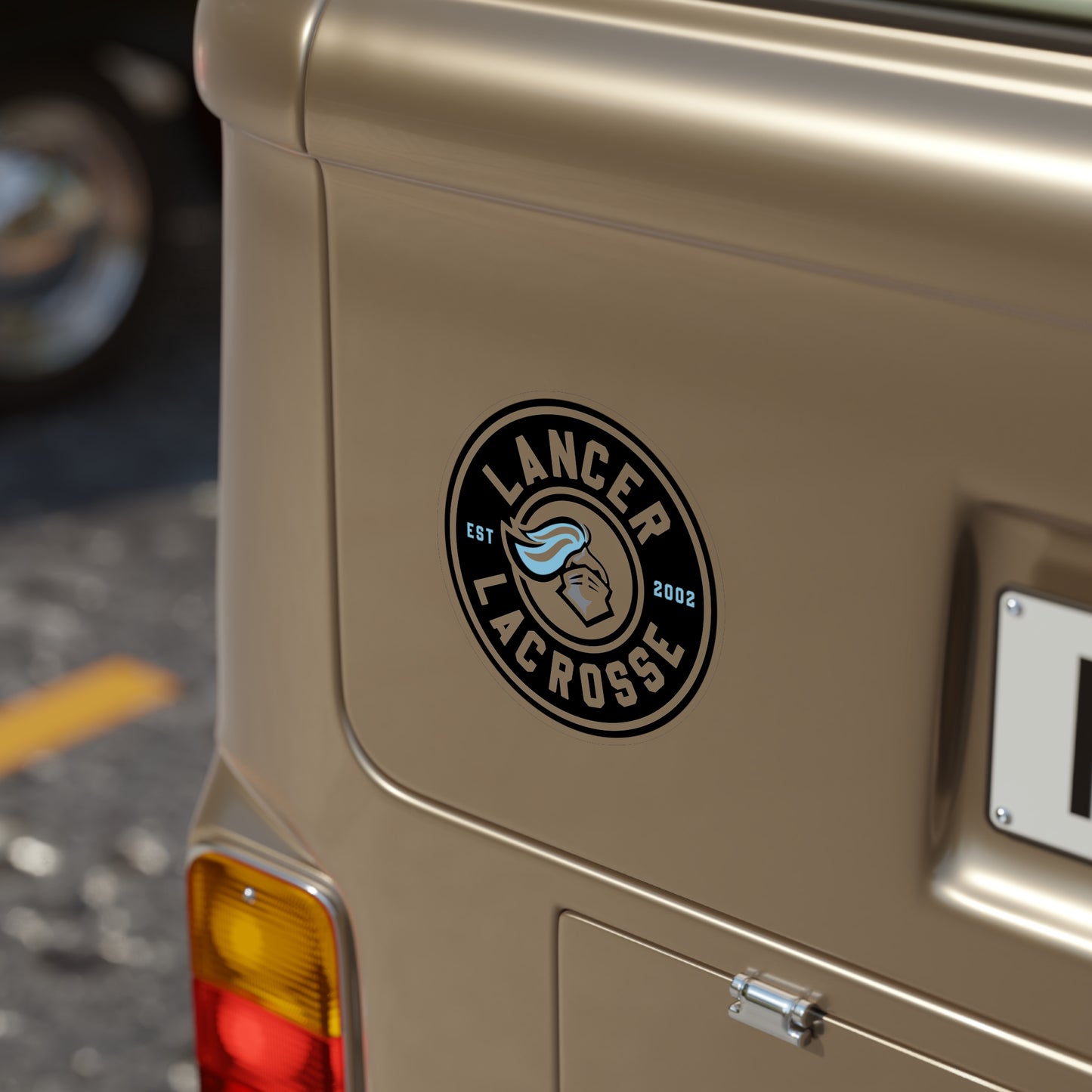 Lancer Lacrosse Transparent Outdoor Sticker