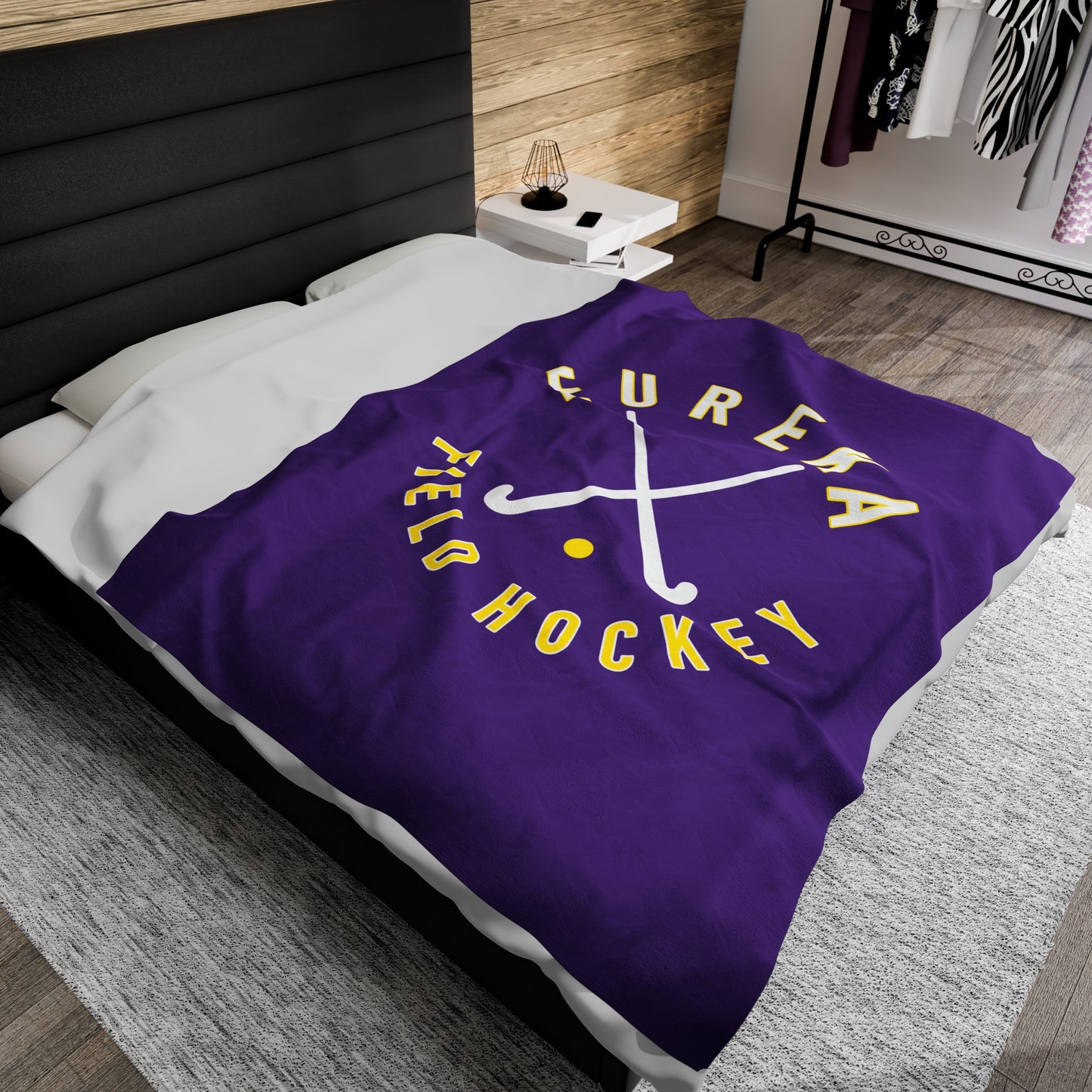 Eureka Field Hockey Velveteen Plush Blanket (60" x 80")