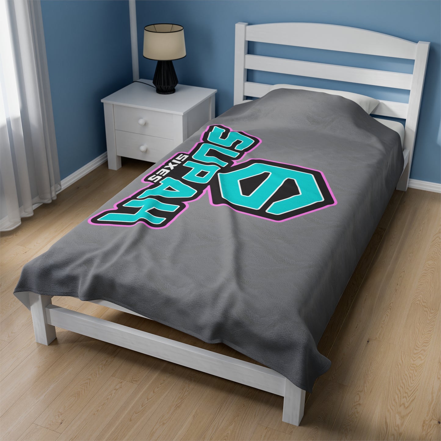 Supah Sixes Velveteen Plush Blanket (60" x 80")