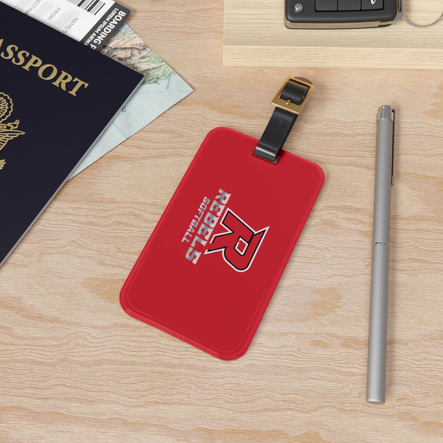 Rebels Softball Luggage Tag