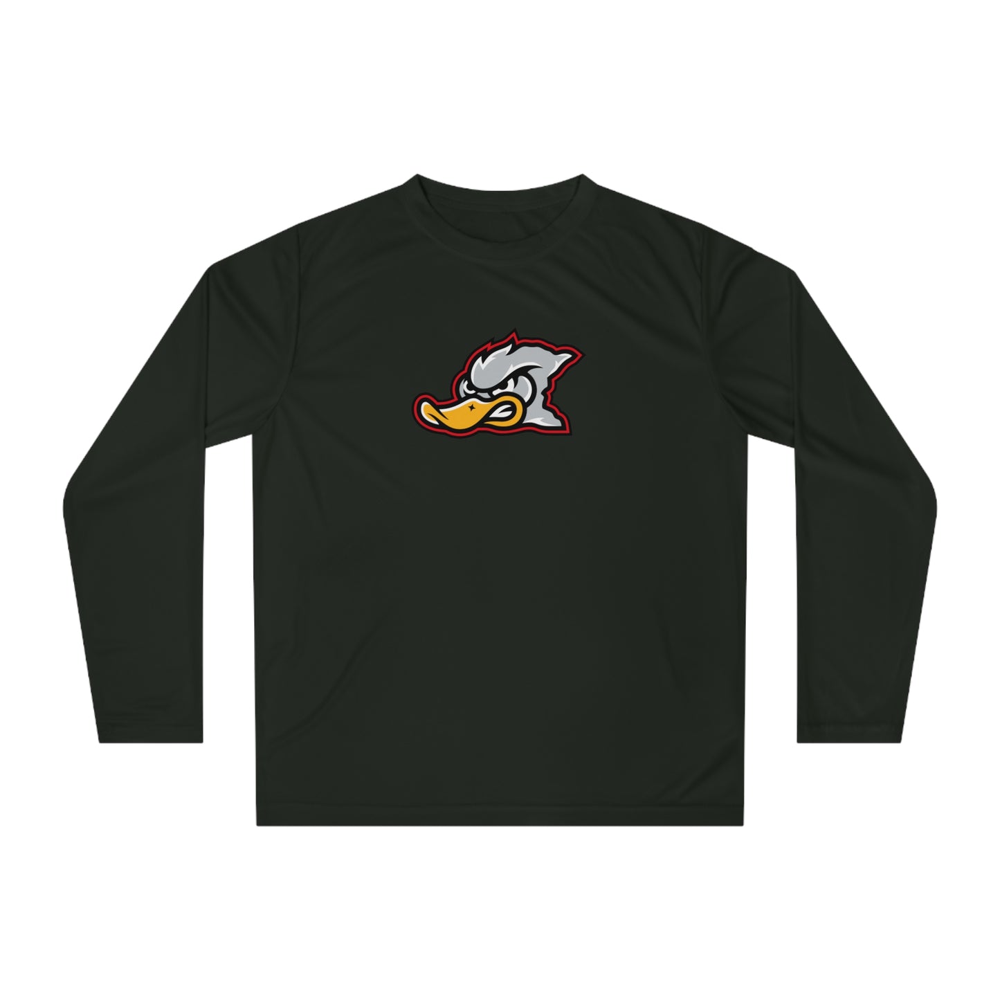Adult Grey Duck Lacrosse Team 365 Performance Long Sleeve Shirt