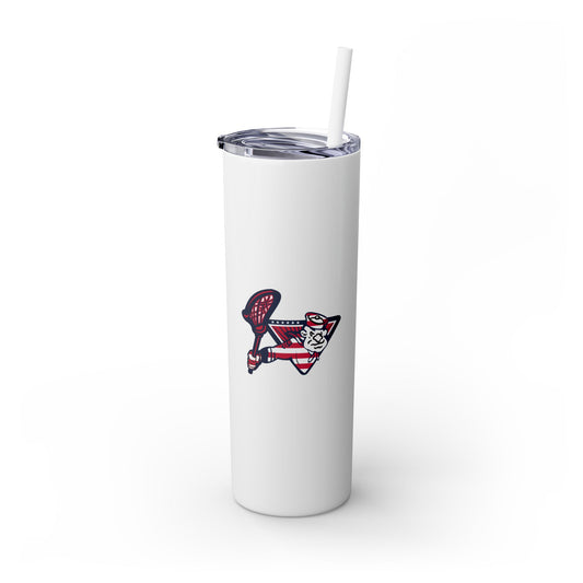Sailors Lax Skinny Tumbler with Straw (20oz)