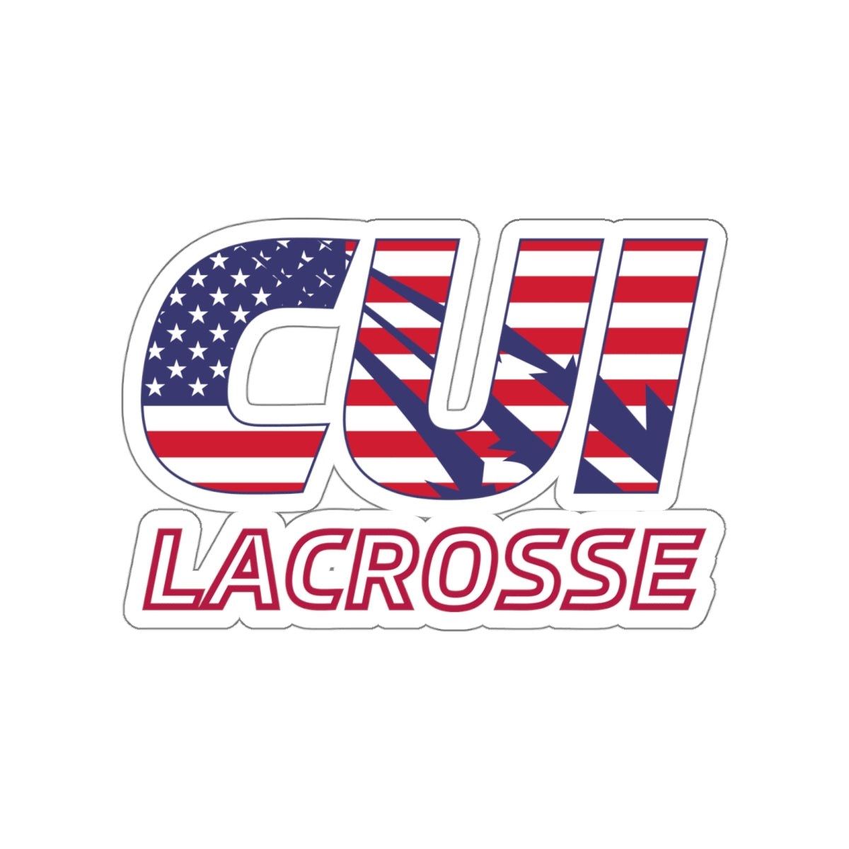 CUI Lacrosse Die-Cut Stickers