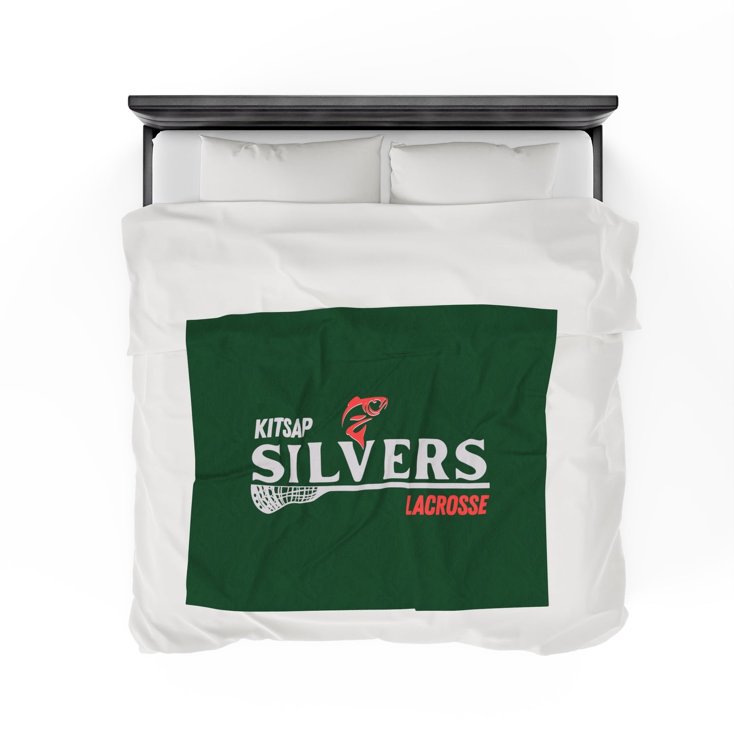 Kitsap Lacrosse Velveteen Plush Blanket