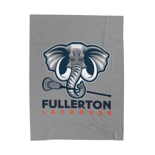CSUF Lacrosse Velveteen Plush Blanket (60" x 80")
