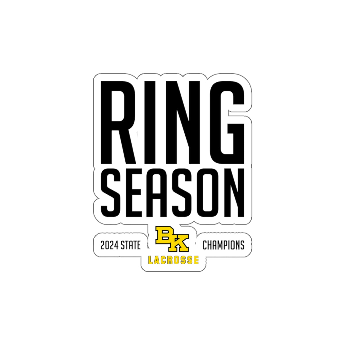 Bishop Kelly Lacrosse Die Cut Stickers (3-pack)