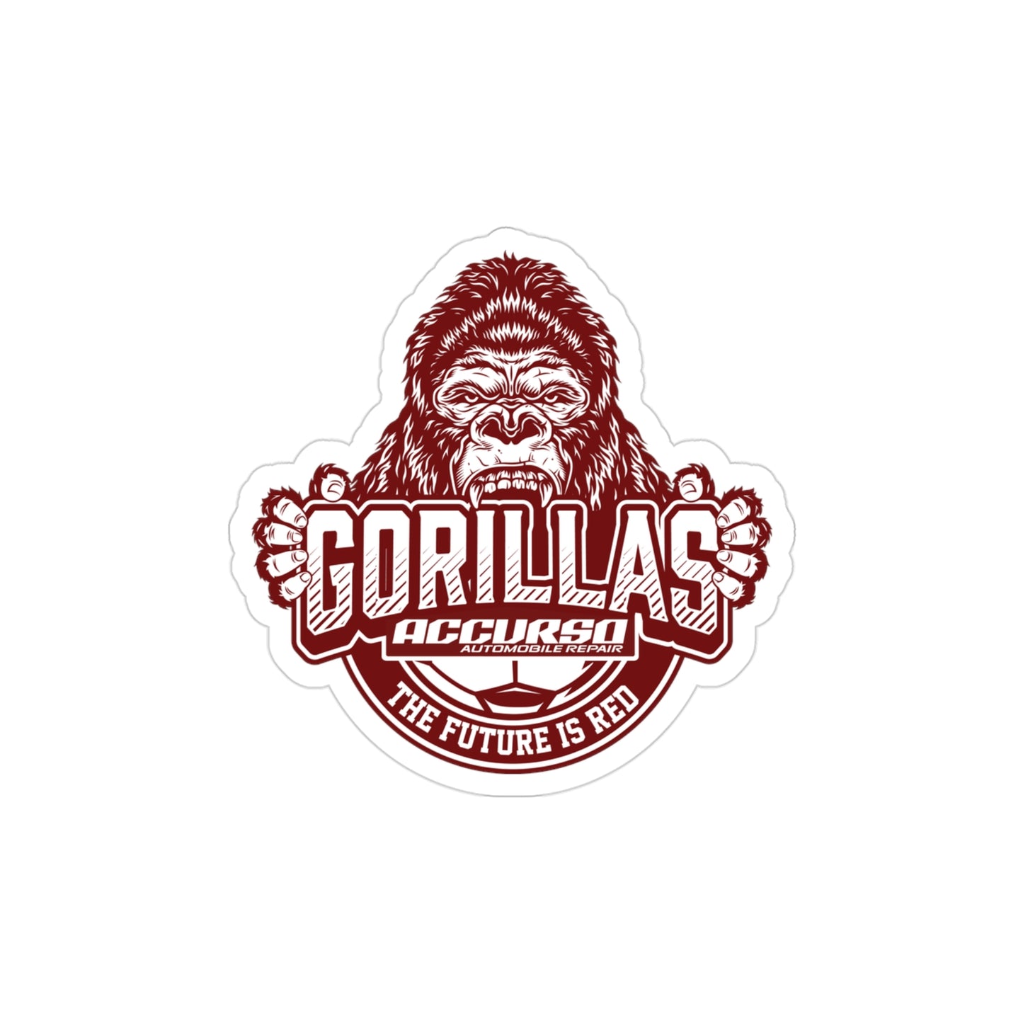 Accurso Gorillas Die-Cut Outdoor Sticker