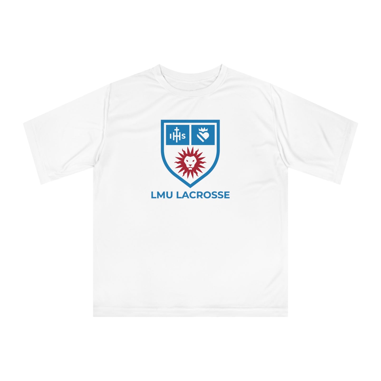 Adult LMU Lacrosse Team 365 Performance T-shirt