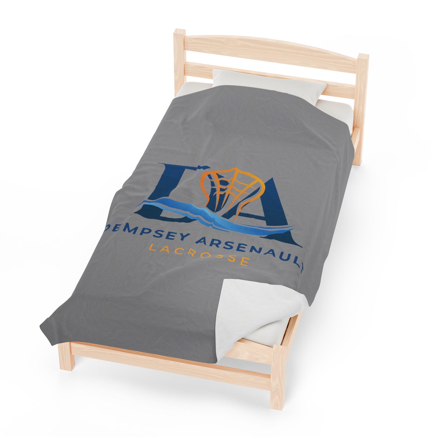 Dempsey Arsenault Lacrosse Velveteen Plush Blanket