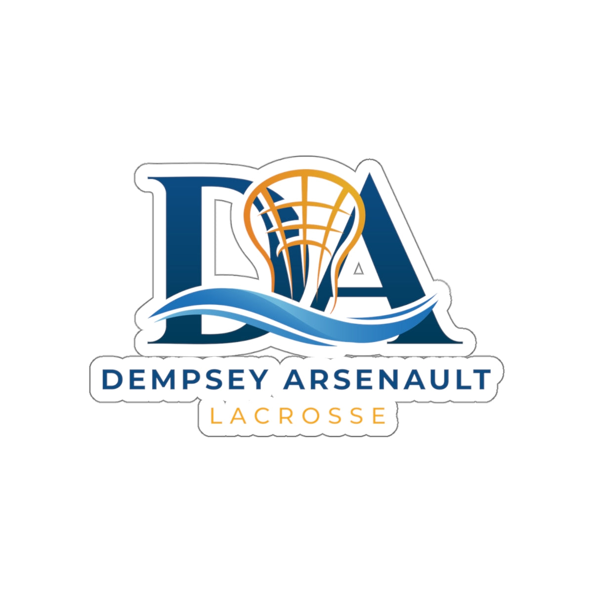 Dempsey Arsenault Lacrosse Die Cut Stickers