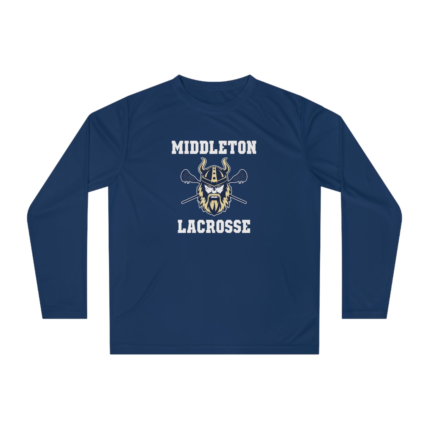 Adult Middleton Vikings Lacrosse Team 365 Performance Long Sleeve Shirt