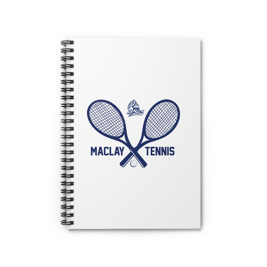 Maclay Tennis Spiral Notebook - Ruled Line (8" x 6")