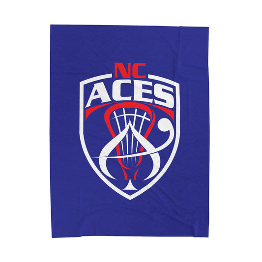 NC Aces Velveteen Plush Blanket (60" x 80")