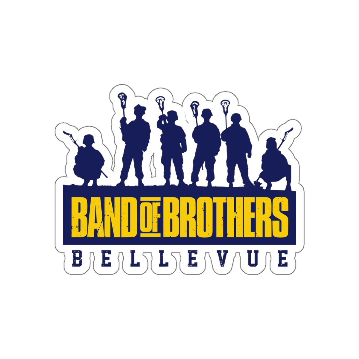 Bellevue Lacrosse Die-Cut Sticker