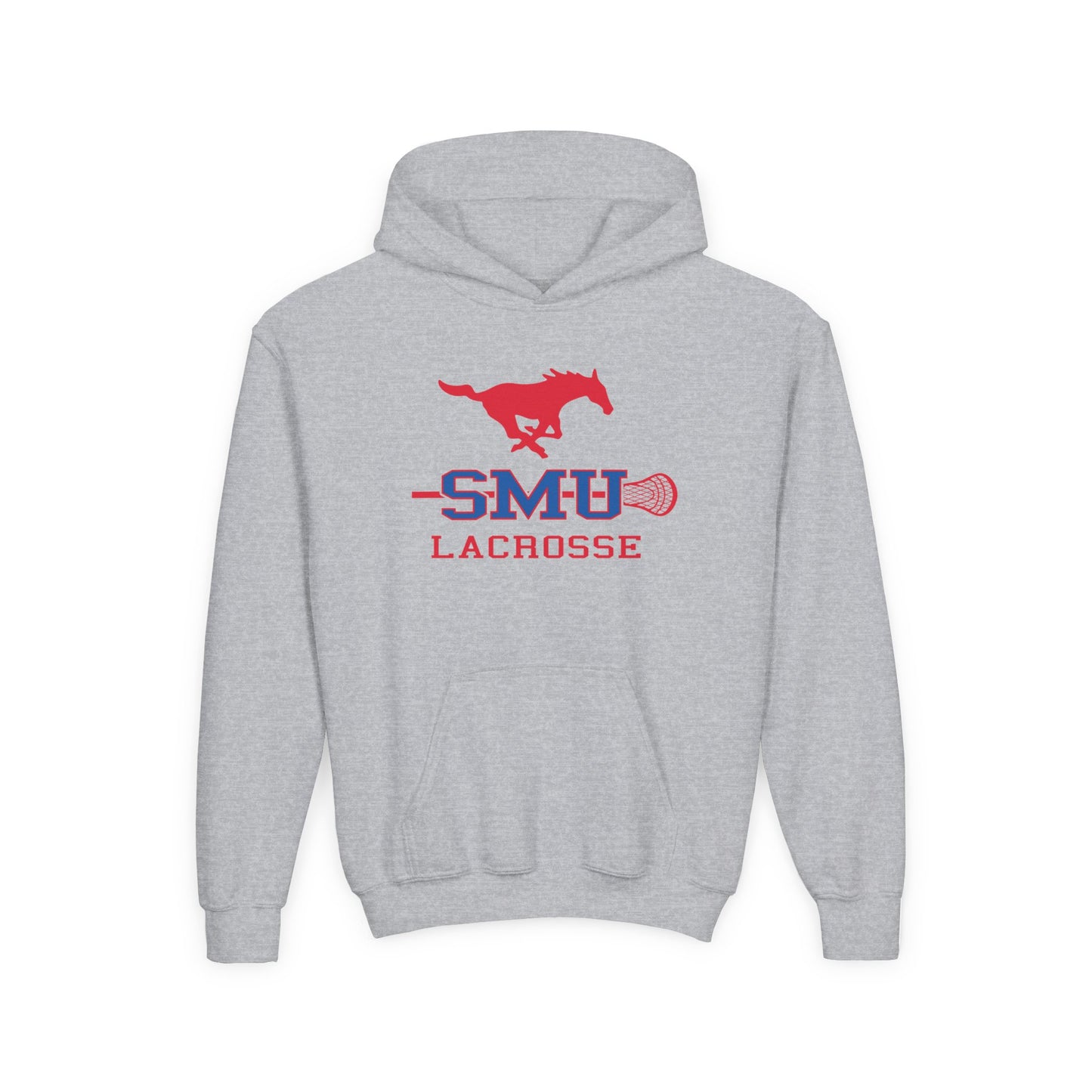 Youth SMU Lacrosse Heavy Blend Hoodie