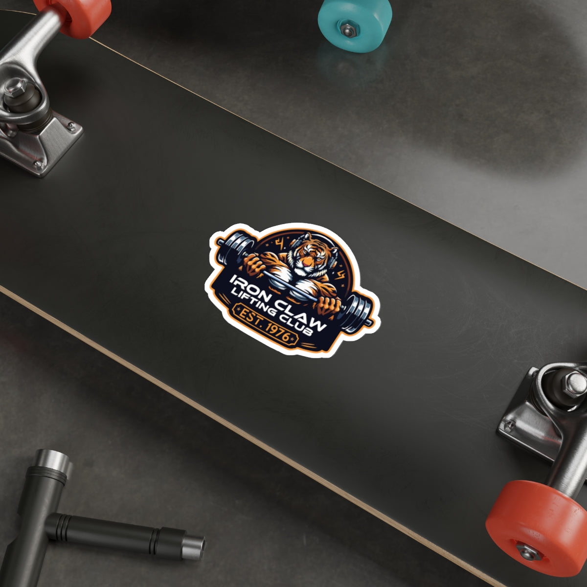 Iron Claw Lifting Die Cut Stickers