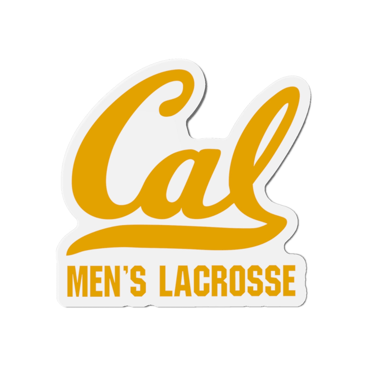 Cal Men's Lacrosse Die Cut Magnet