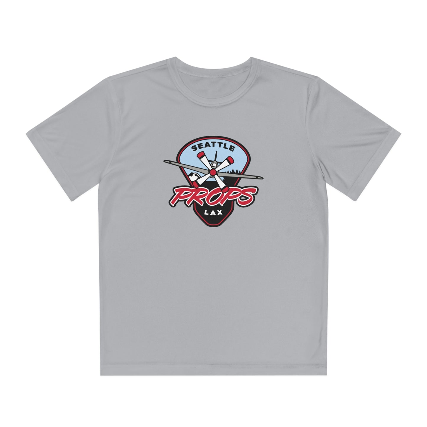 Youth Seattle Props Lacrosse Sport-Tek Performance Tee